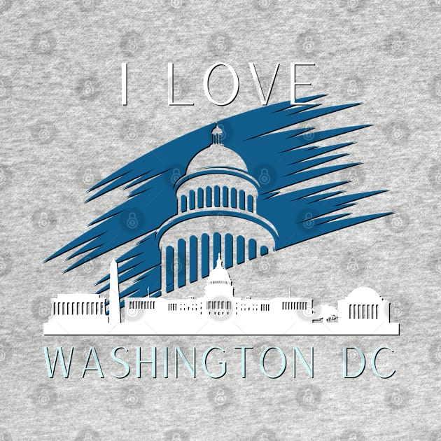 I love this city My home Washington DC USA city tall monument dc statehood by BoogieCreates